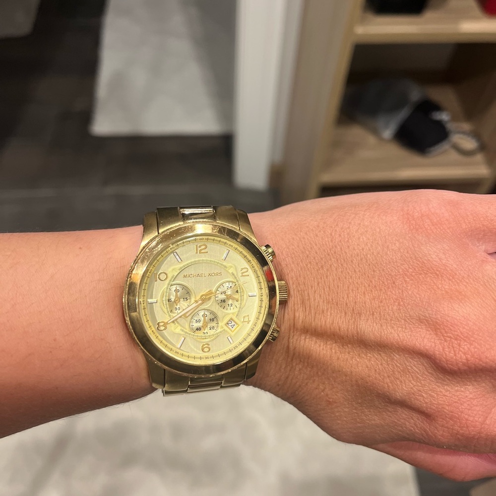 Michael Kors Gold Colored Stainless Steel Watch Model 8077 - Picture 9 of 9